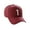 Burgundy, variant on Daxton StructuWhite Baseball Hat Cap Curved Visor Vintage Custom Number, Black Hat, White Number 8