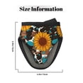 thumbnail image 3 of Disketp Vintage Sunflowes Non-Slip Mini Oven Mitt Set, Short Oven Mitts for Baking Grilling Barbecue Microwave, 5.9"x5.9"in, 3 of 7