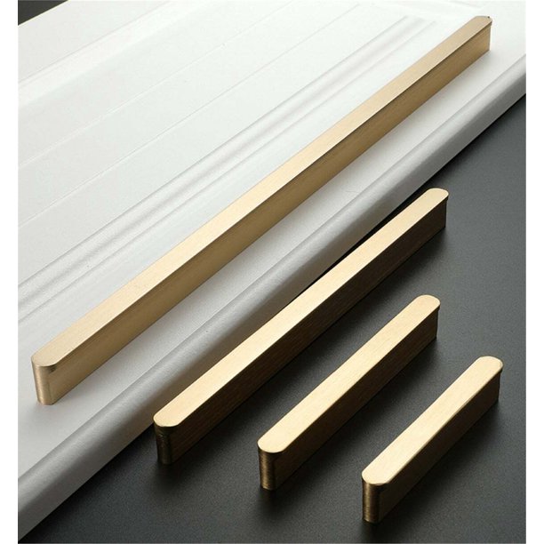 UMMH Brass Modern Wardrobe Closet Handles Black Drawer Pulls Cupboard