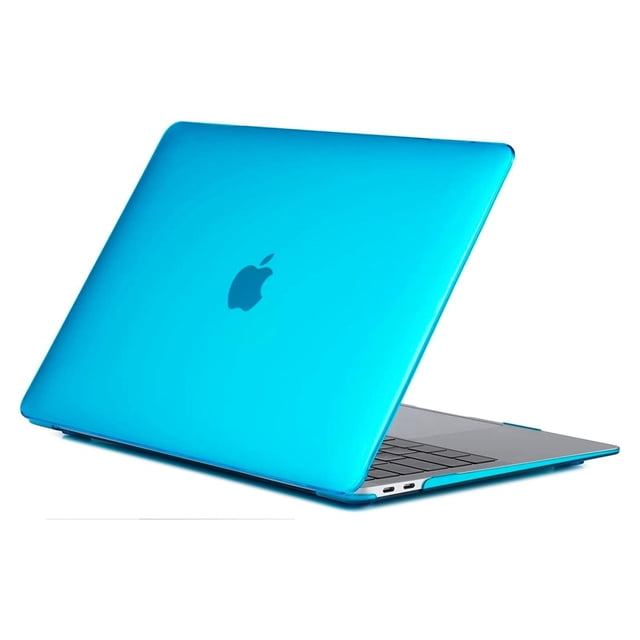 Funda izÜg dura, carcasa compatible con MacBook AIR 13 M2 modelo A2681 crystal Azul