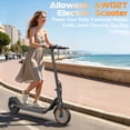 thumbnail image 2 of Electric Scooter for Adults 8.5" Solid Tire 19.9 mph 350W Motor 23 Miles Range Iron Frame Foldable Commuting E Scooter with LED Lights, 2 of 11