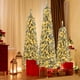 thumbnail image 2 of Costway Costway 120 150 180 cm Árbol de Navidad Artificial Juego de 3 con Nieve Acumulada Realista, 2 of 4
