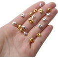thumbnail image 7 of 200pcs 5mm Metal Round Crimp Bead Knot Covers for DIY Jewelry Making, Gold and Silver, 7 of 7