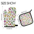 thumbnail image 2 of Yayeee Oven Mitts and Pot Holder Set of 2 Heat Resistant Kitchen Gloves Baking Hot Pad, Various Vegetables Pattern, 2 of 5