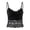 Black, variant on Women's Lace Cami Tops with Built In Bra V Neck Adjustable Spaghetti Strap Sleeveless Slim Fit Tank Tops Basic Layering Undershirts White