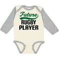thumbnail image 3 of Inktastic Future Rugby Player Boys Long Sleeve Baby Bodysuit, 3 of 5