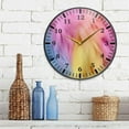 thumbnail image 6 of Colorful Feather Wall Clock Silent Non-Ticking Round 12 Inch Quartz Battery Operated Wall Clock for Kitchen,Bedroom,School,Living Room Home Decor, 6 of 7