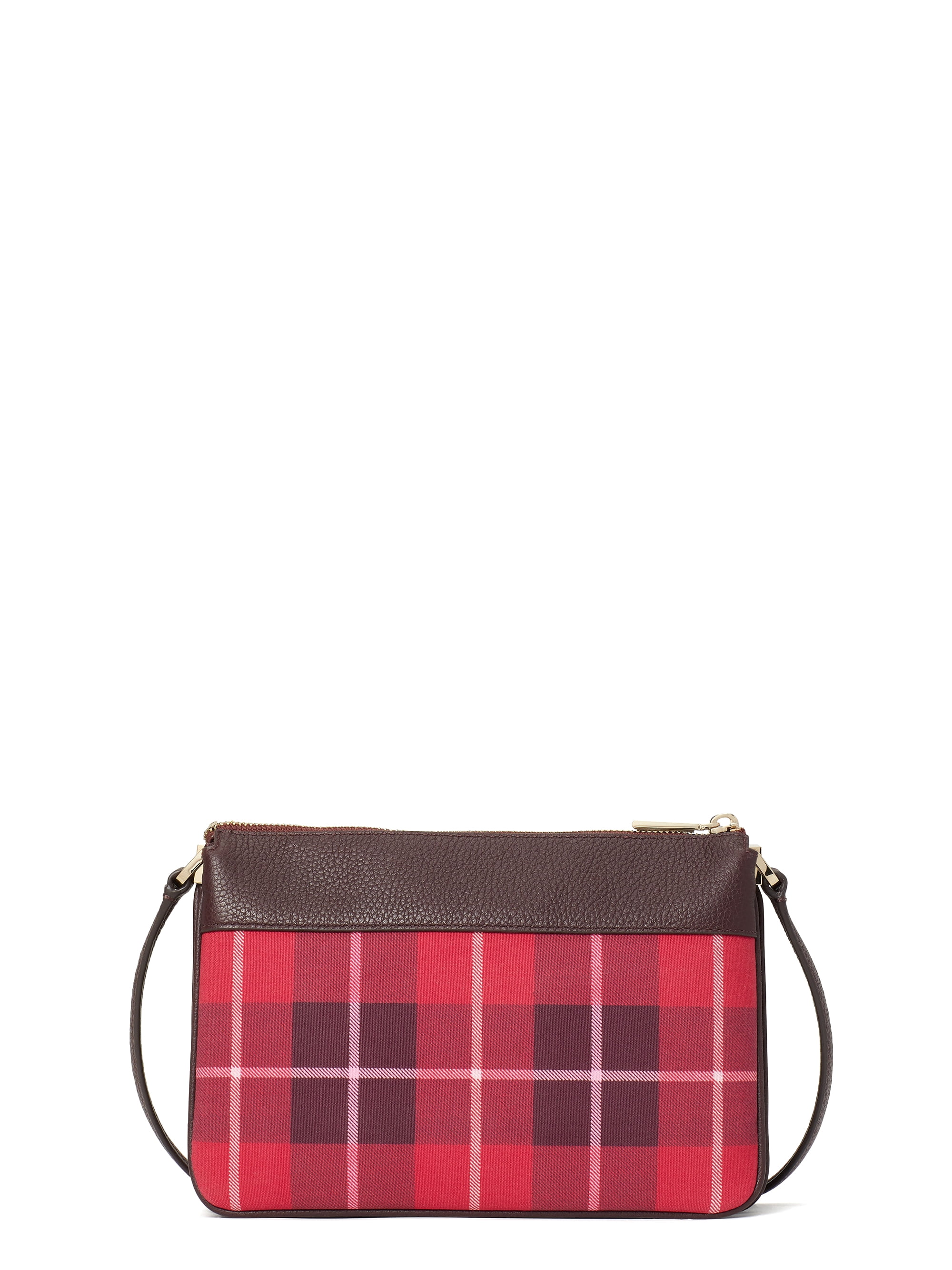 Leila Plaid Triple Gusset Crossbody