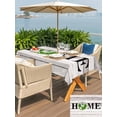 thumbnail image 4 of Outdoor Tablecloth with Umbrella Hole and Zipper, Rustic Rectangle Table Cloth 54x80 Inch Waterproof Tablecloth, Eucalyptus Leaves Green Wreath Wooden Plaid Home Picnic Table Cover for Patio Camping, 4 of 7