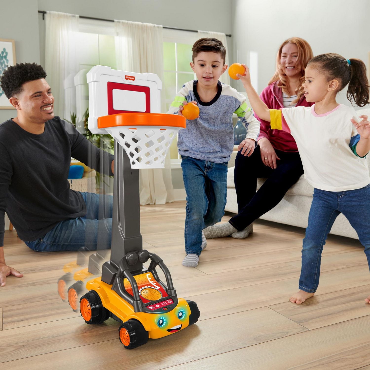 Fisher-Price B.B. Hoopster Motorized Electronic Basketball Toy - English Edition