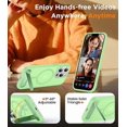 thumbnail image 4 of Funda con Soporte Magnético invisible, Delgada Mate, para iPhone 13 Pro Max, Verde Claro, 4 of 7