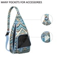 thumbnail image 2 of Sling Bag for Women Boho Style - Floral Print Crossbody Backpack, Lightweight Waterproof Anti-Theft Travel Purse, 2 of 4