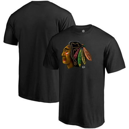 - Chicago Blackhawks Fanatics Branded Midnight Mascot T-Shirt - Black