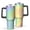 Black-2, variant on 40oz Tumbler with Handle and Straw, Vacuum Insulated Stainless Steel Travel Mug, Fits Car Cup Holder, Neon Rainbow Print