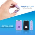 thumbnail image 4 of Key Fob Cover Compatible with Mazda 3 6 CX-5 CX-9 CX-30 CX-50 CX-70 2019-2025 Keychain Case Holder Protector,Silver/Purple, 4 of 6