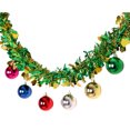 thumbnail image 2 of 5.6 Ft Christmas Tinsel Garland Ears of Heart Shape Metallic Shiny Hanging Garland with Christmas Balls Ornaments for Xmas Holiday New Year Party Birthday Ceiling Indoor and Outdoor Decor, 2 of 6
