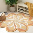 thumbnail image 2 of SAFAVIEH Novelty Alaois Floral Area Rug, Rust/Gold, 3' x 3' Round, 2 of 7
