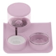thumbnail image 3 of Dispensador de agua para mascotas y juego de cuencos de comida para gatos, dispensador de agua automático de 1,8 L, alimentador de alimentos, color rosa, 3 of 8