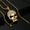 Gold Color, variant on Hip Hop Bling Iced Out 14K Yellow Gold Skull Pendants Necklace for Men Rapper Jewelry Golden Color