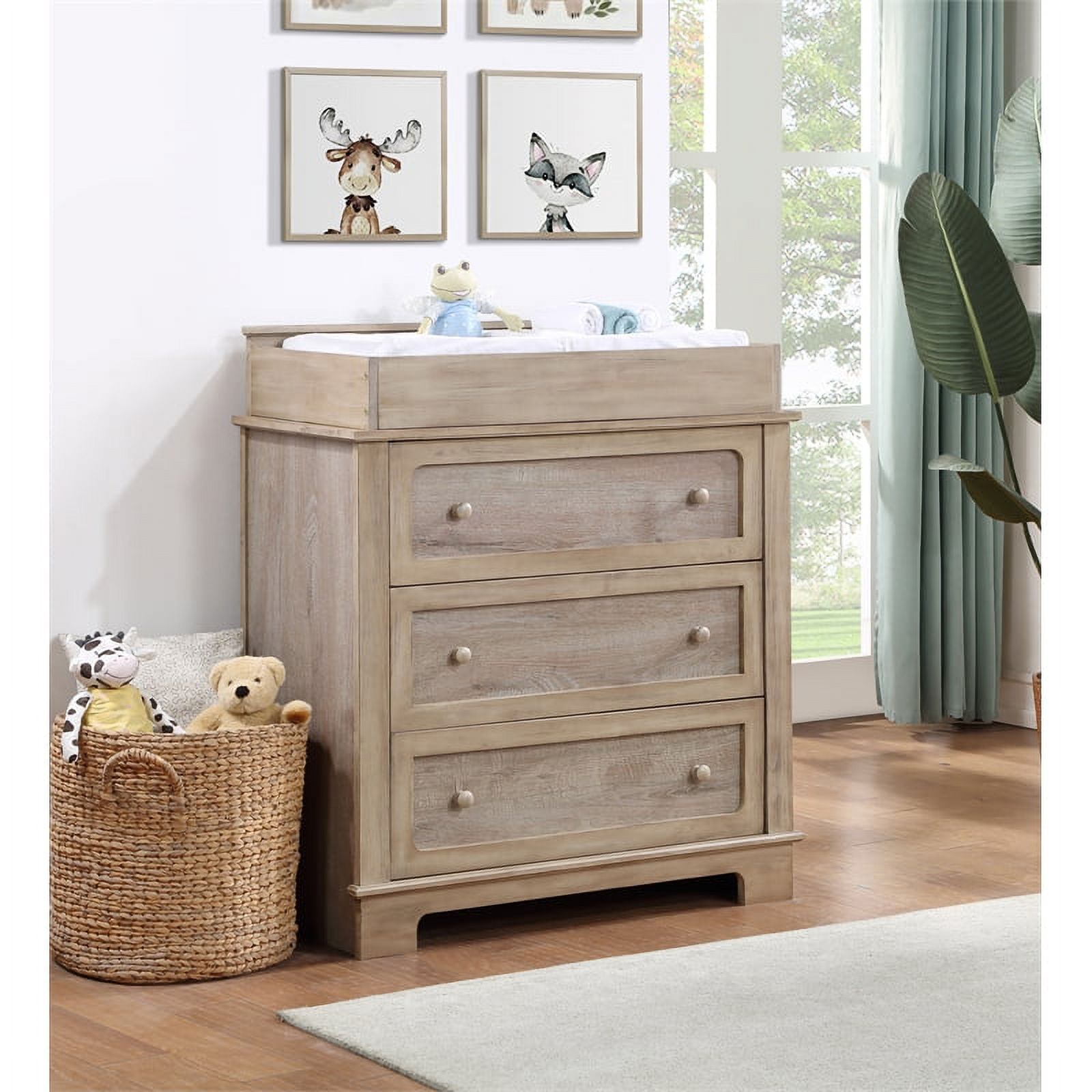 Suite Bebe Grayson Traditional Wood Changing Station in Natural