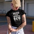 thumbnail image 2 of Sister of the Birthday Boy - B-day Celebrant's Sis or Sibling Themed, Royal Blue T-Shirt, Large, 2 of 5