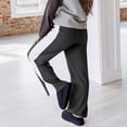 thumbnail image 7 of Womens Sweatpants Wide-leg with Pockets Spring Summer Fashion Solid Color Pockets Outwear Wide Leg Drawstring Long Pants Trousers For for Golf, Athletic,Travel, Work Dark Gray XL, 7 of 7