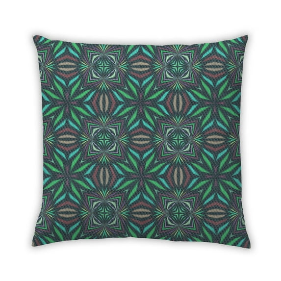 Ahgly Company Outdoor Square Contemporary Throw Pillow, 18 inch by 18 inch