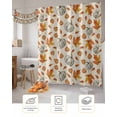 thumbnail image 7 of Fall Thanksgiving Pumpkins Maple Leaves Retro Linen Shower Curtain Set ，Waterproof Fabric Shower Curtains Shower Curtains for Bathroom,Bathroom Decor 36"x72", 7 of 7
