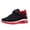 BLACK RED, variant on NEWMALL Kids Boys and Girl Running Shoes Comfortable Fashion Light Weight Slip on Cushion, Sizes 13-6