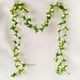 thumbnail image 4 of Ratán De Plástico Paquete de 2 guirnaldas de rosas artificiales,guirnalda de flores artificiales realistas para bodas,fiestas y decoración del hogar (Amarillo) Rkxzt, 4 of 9