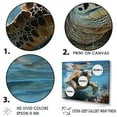 thumbnail image 3 of Designart "Coastal Scene In Watercolor" Animals Turtle Floater Framed Wall Art Prints, 3 of 5