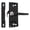 Black, variant on Yajisi 2 Set Sliding Window Sash Lock Zinc Alloy Cam Action Casement Left White 8.66 inches / 22 cm