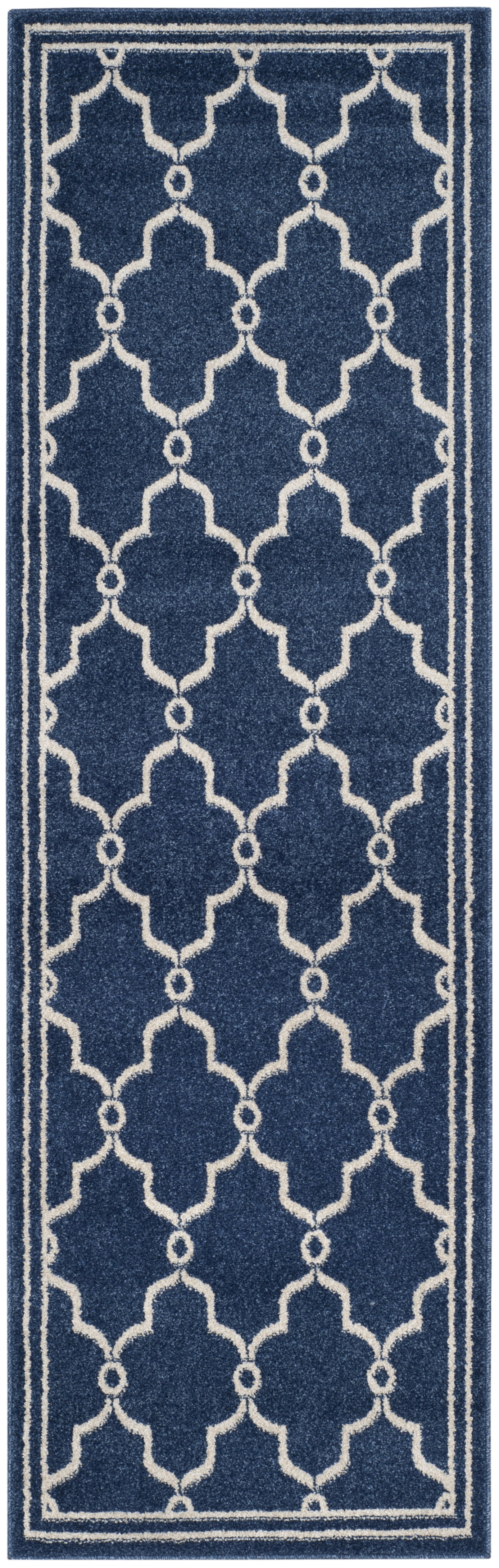 Safavieh Amherst Wesley Geometric Runner Rug, Navy/Beige, 2'3" x 11'