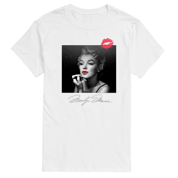 Marilyn Monroe - Red Lipstick Short Sleeve Graphic T-Shirt