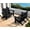 Black, variant on SERWALL Adirondack Bench, Outdoor Adirondack Chair for 2,HDPE All-Weather Adirondack Loveseat