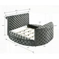 thumbnail image 6 of Queen Size Metal Platform Bedframe with No Box Spring, Black, for Main Bedroom, 6 of 9