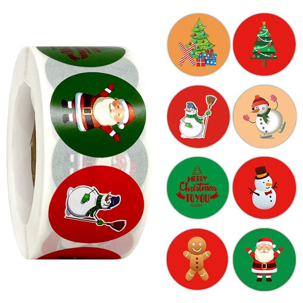 Envelope Packaging Christmas Stickers Seal Sticker Sticky Note Adhesive Label 