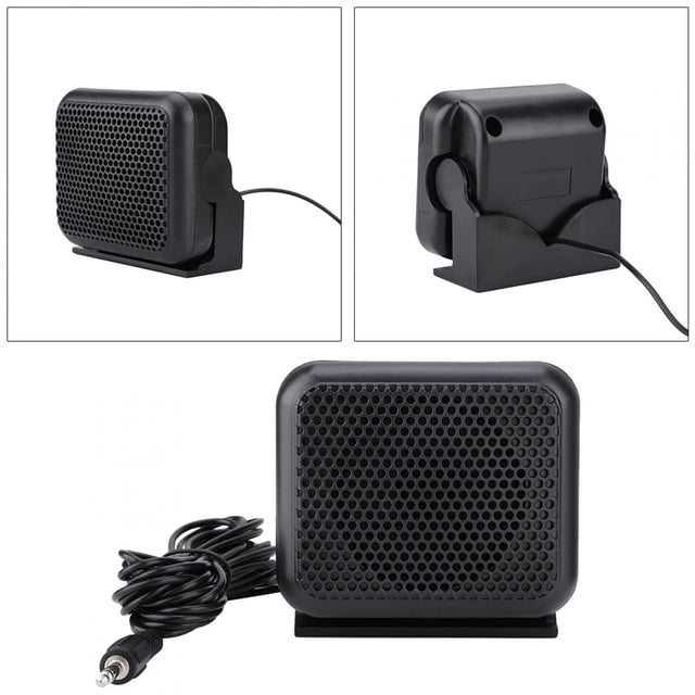 Speaker, Wired External Speaker, Compact Mini Speaker, Black 13.12ft For