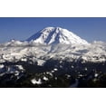 thumbnail image 2 of Taylor, Douglas 32x23 White Modern Wood Framed Museum Art Print Titled - Mt. Rainier North Face, 2 of 4