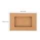 thumbnail image 2 of unbranded 10Ud Cajas Para Almacenamiento De Sobres De Papel Kraft Color Marrón Claro Con Ventana Abierta Para, 2 of 6