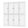 thumbnail image 6 of Solid Wood Storage Cabinet - 71.5" Tall, 65" Wide Freestanding Kitchen Pantry with 2-Drawer Kit & Adjustable Shelves – White, Renewable Eco-Friendly 100% Wood, Made in Brazil, 6 of 6
