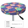 thumbnail image 2 of Funny Colorful Snails Round Bar Stool Seat Covers, Elastic Round Chair Cover Stool Seat Slipcover Bar Stool Cushions Round Pad for 12-14 inch, 2 of 5