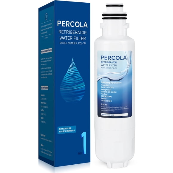 PERCOLA Remplacement de Filtre à Eau HX2019FR-A, Compatible avec Hisense HX2019FR-A, HX2019F-A, HRM260N6TSE, HRFD560SW, HRCD585BW, HRFD634BW, HRCD650BW