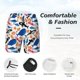 thumbnail image 3 of Fotbe Cute Sea Animals Traje de Baño para Hombre – Shorts de Natación de Secado Rápido con Forro y Bolsillos-Large, 3 of 6
