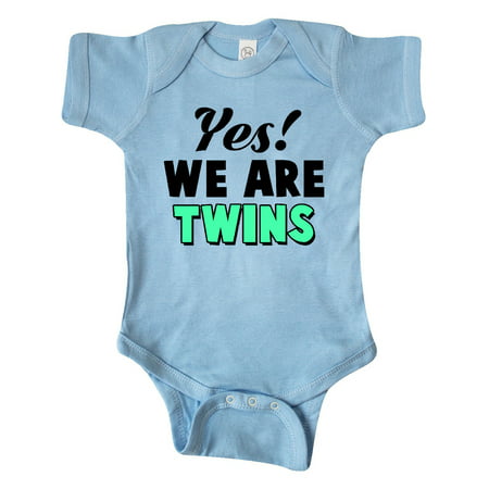 

Inktastic Yes We Are Twins Gift Baby Boy or Baby Girl Bodysuit