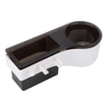 thumbnail image 1 of Estante de plástico montado en la pared sin perforaciones, estante para secador de pelo, organizador, soporte de almacenamiento para baño, negro, 1 of 11