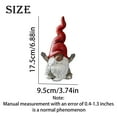 thumbnail image 3 of putnchl Christmas Painted Resin Gnome Ornaments Christmas Decorations Accessories Desktop Scene Layout Props, 3 of 3