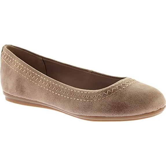 Easy Spirit Women's Ginara Ballet Flat,Taupe Fabric,US 6 M