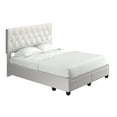 thumbnail image 6 of Boyd Sleep Verona Faux Leather Upholstered Tufted Platform Storage Bed Frame, Full, White, 6 of 11