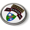 thumbnail image 3 of BestLicensePlateFrames - 75th Ranger Regiment U.S. Army 3D Domed CAR Emblem Badge Sticker Chrome Plastic Bezel - Official U.S. Army Licensed Product, 3 of 6